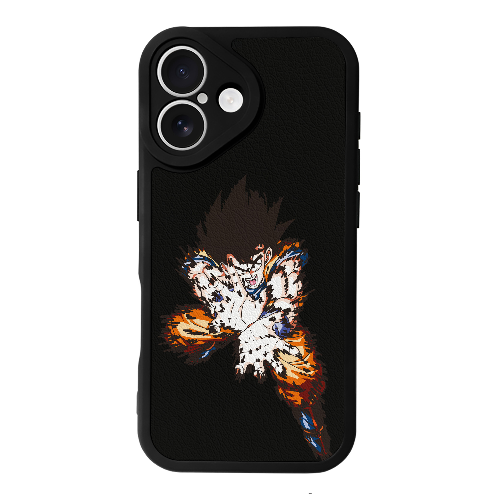 （画像用） ドラゴンボール 孫悟空（そん ごくう）Son Goku カカロット DRAGON BALL Kakarotto 【iPhone 16シリーズ対応】シリコンスマホケース（レザー調） 材質：シリコン